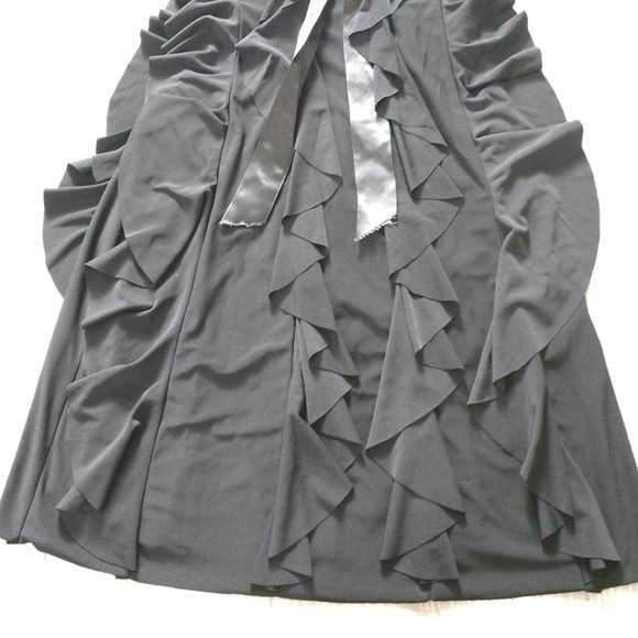 Cache Ruffled Little Black Dress - Picture 3 of 10